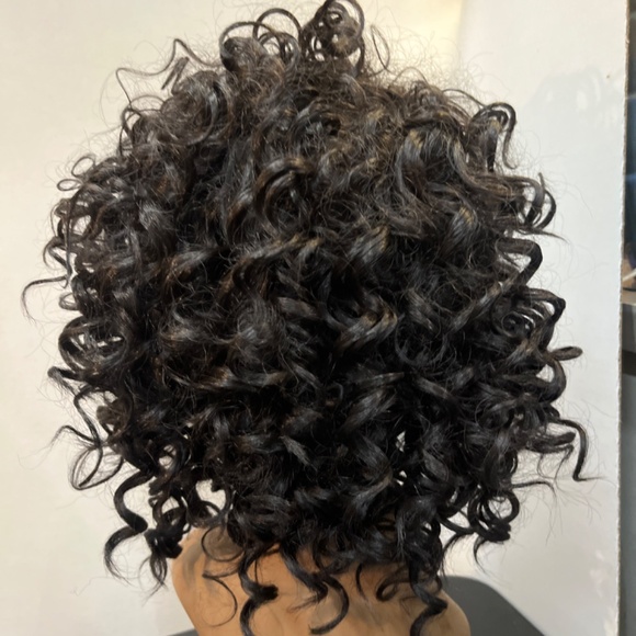 Mane Concept Black Curly Synthetic wig - Picture 4 of 11